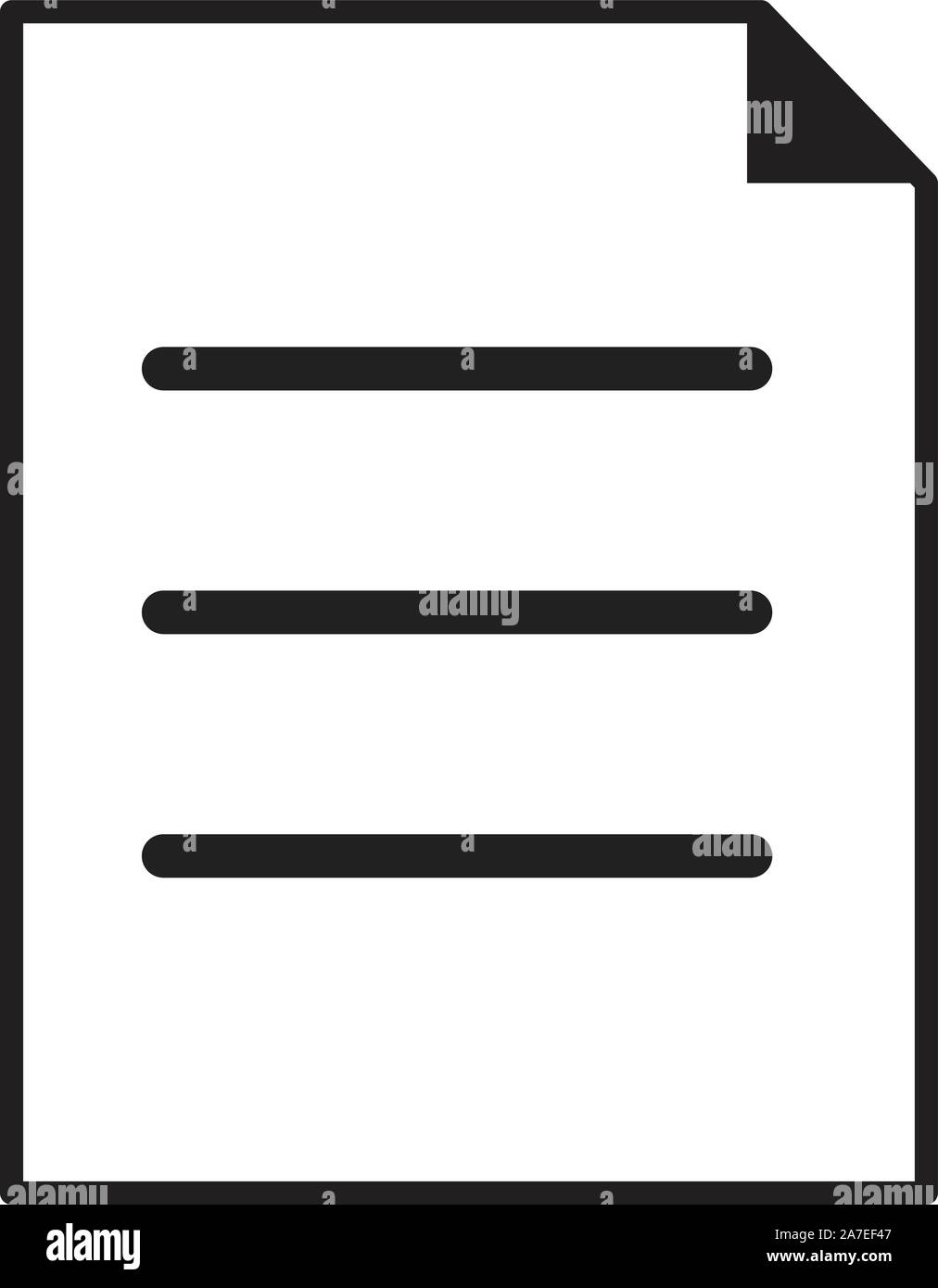 Document Icon in trendy flat style isolated on white background. flat ...