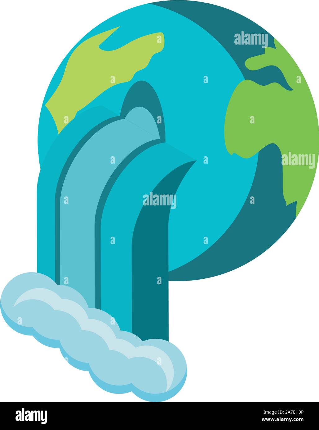 planet earth on white background vector illustration design Stock ...