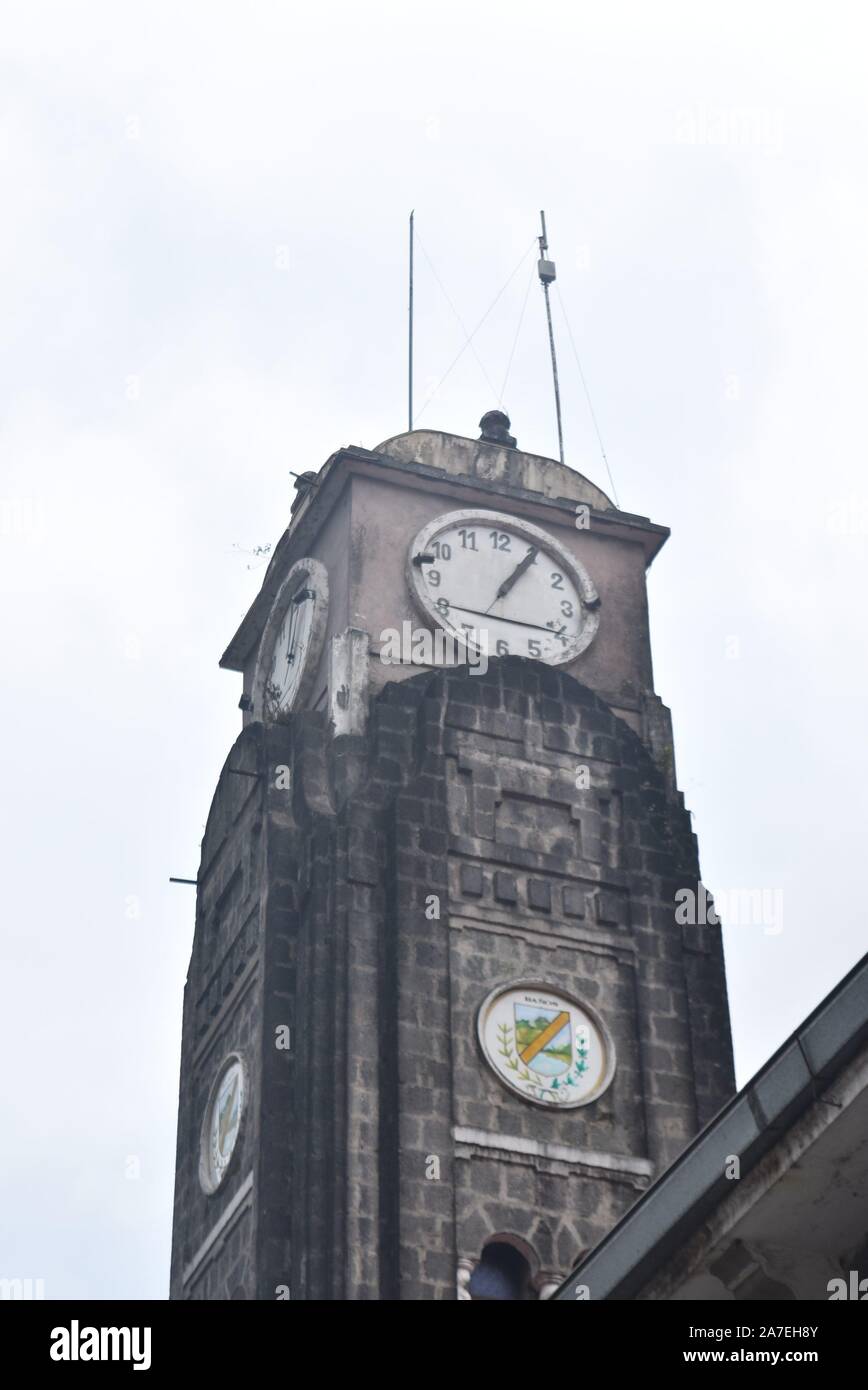 clock tower in Ecuador Stock Photo