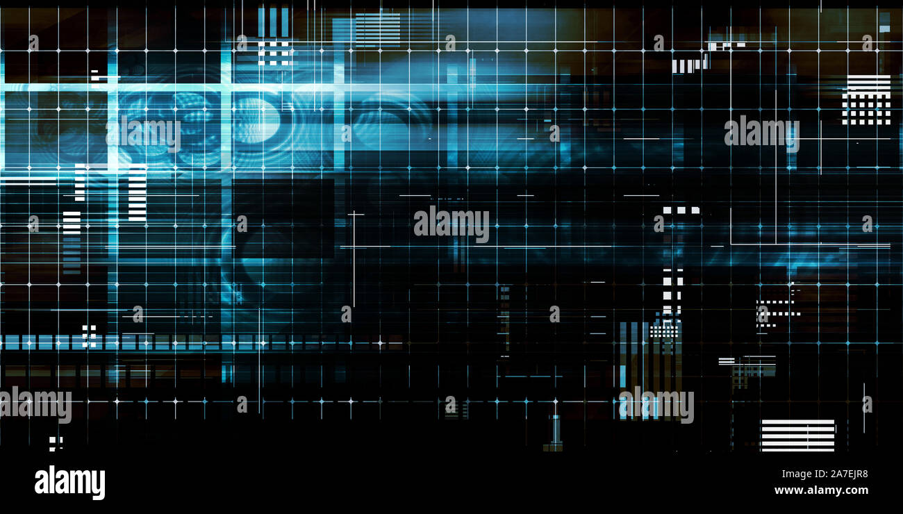 Digital Data on a Abstract Technology Background Stock Photo - Alamy
