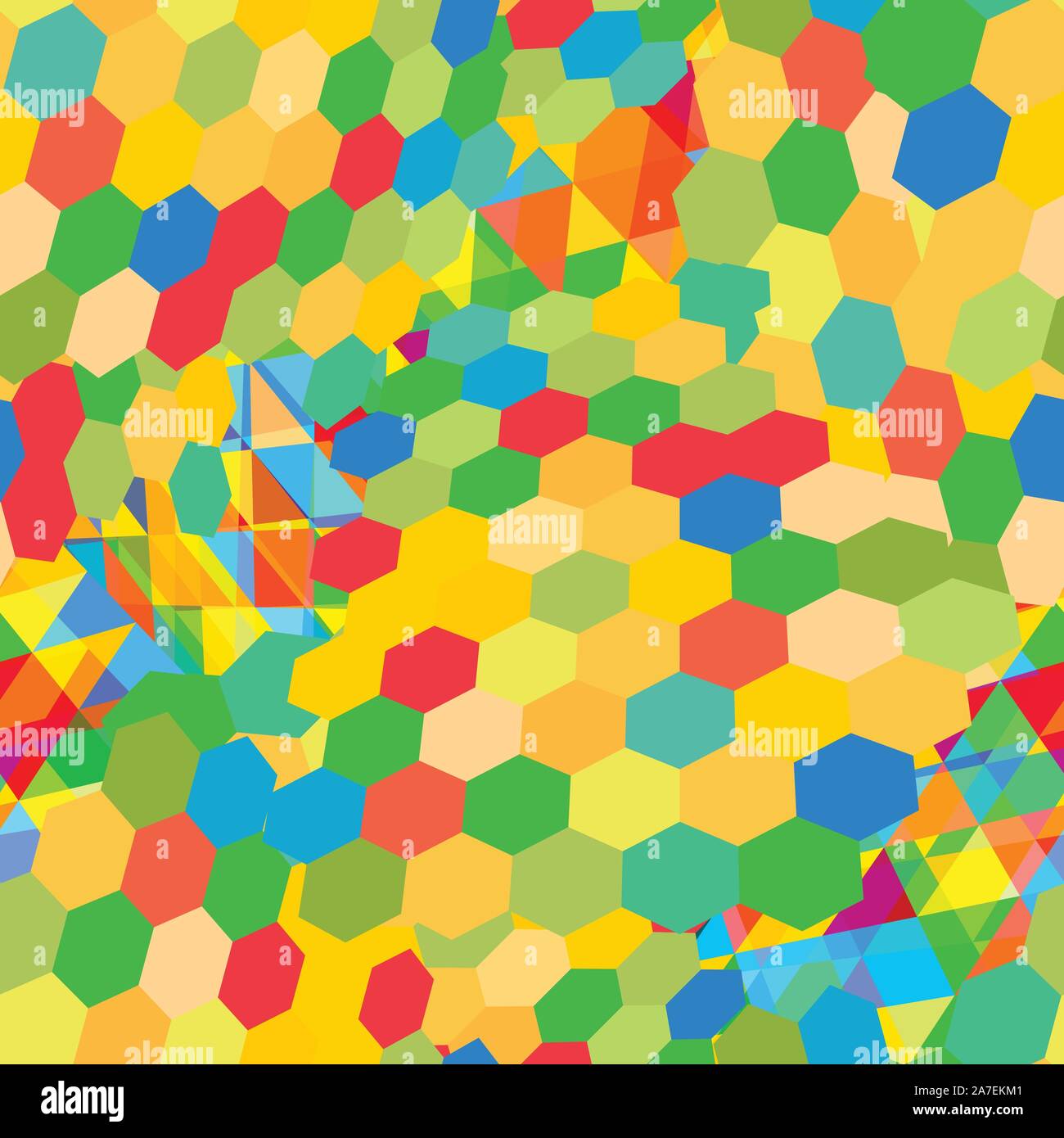 Seamless pattern with gainbow colored glitch styled bright messy shapes Stock Vector