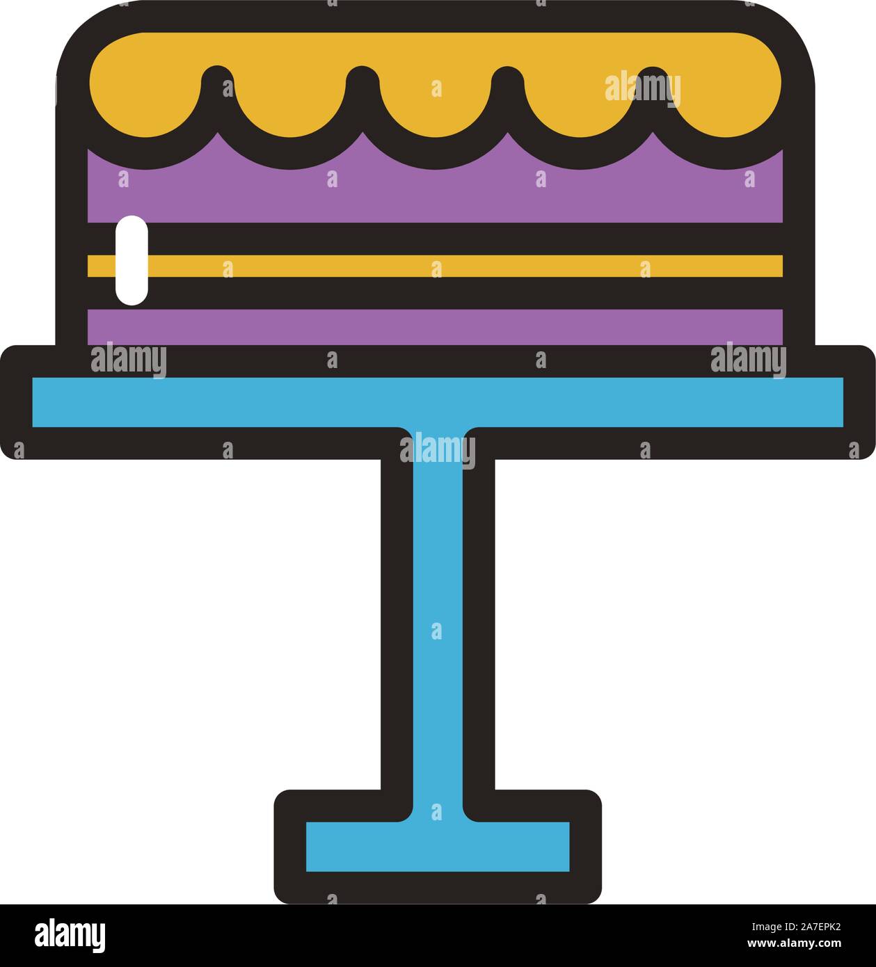 Isolated sweet cake icon vector design Stock Vector Image & Art - Alamy