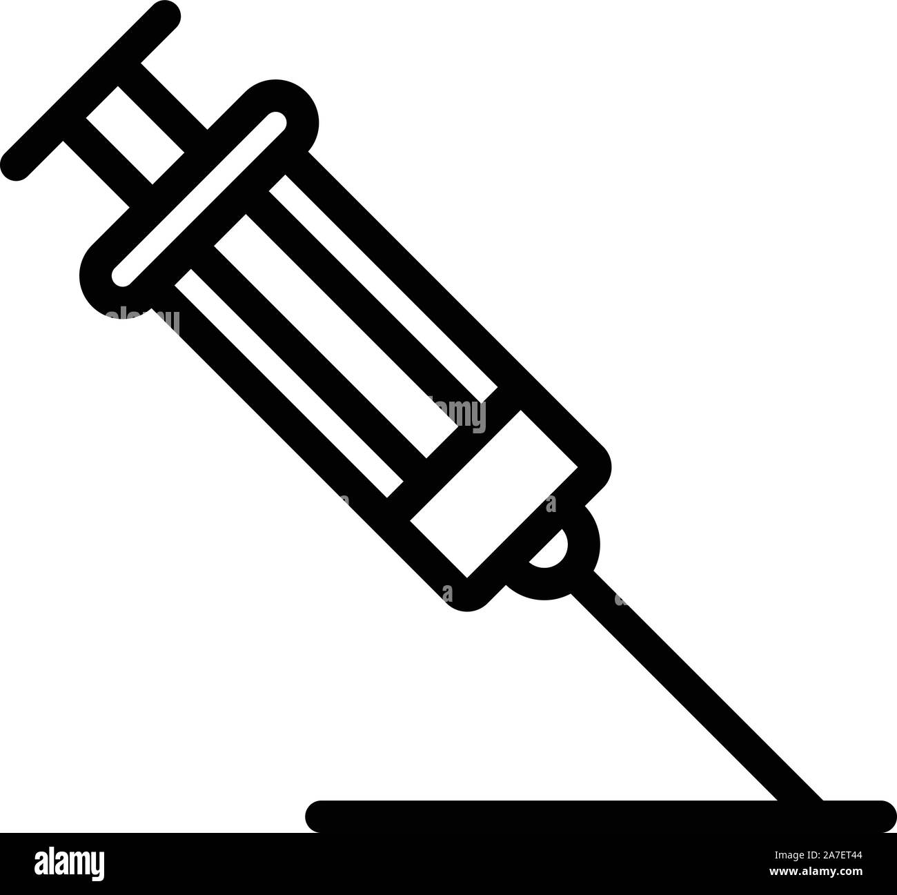 Medical syringe icon, outline style Stock Vector Image &amp; Art - Alamy