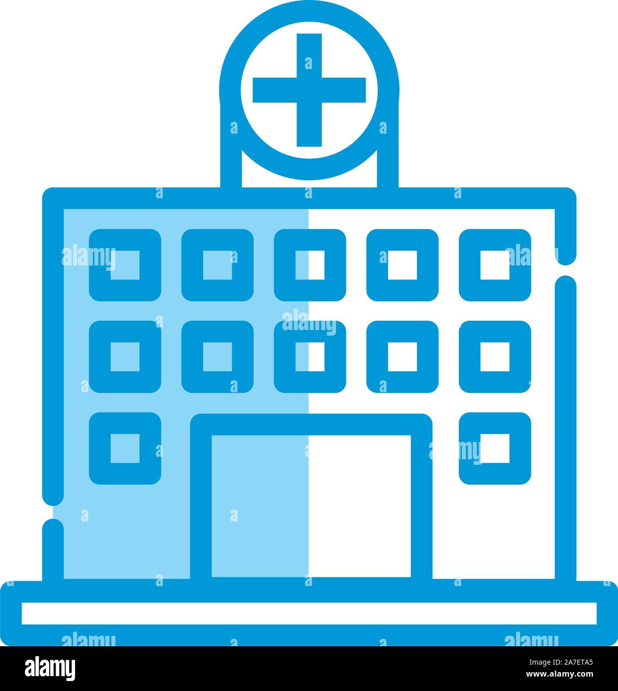 Isolated hospital building icon vector design Stock Vector Image & Art ...
