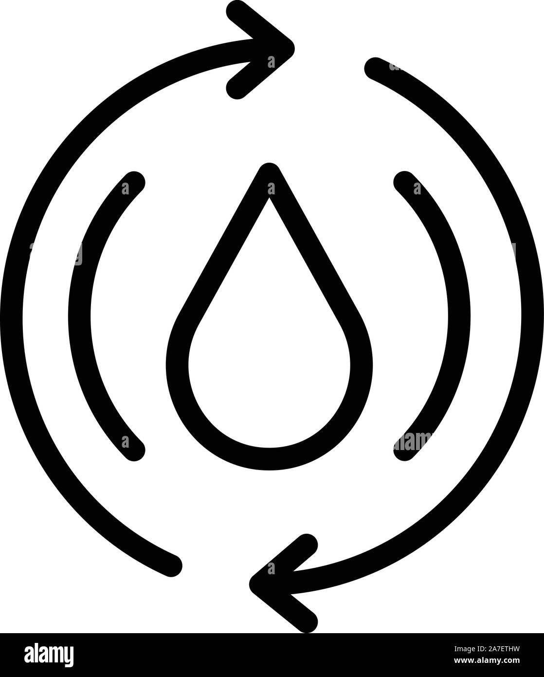 Water energy icon, outline style Stock Vector Image & Art - Alamy