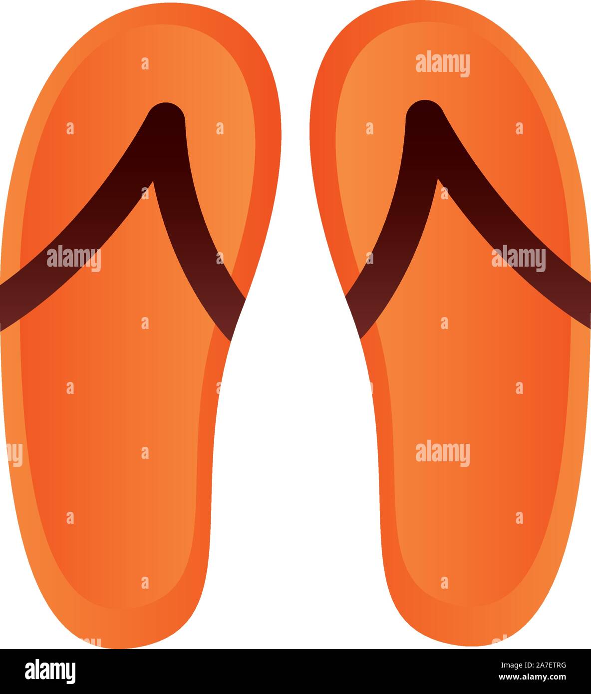 Isolated summer flip flops design Stock Vector Image & Art - Alamy