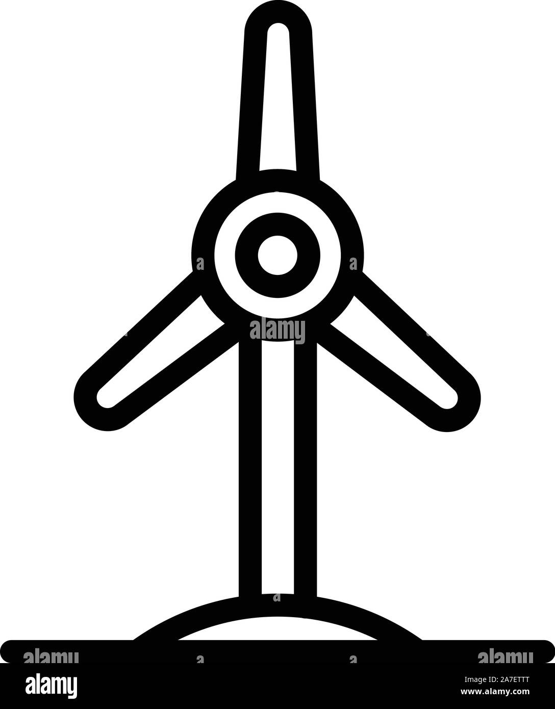Wind turbine icon, outline style Stock Vector Image & Art - Alamy