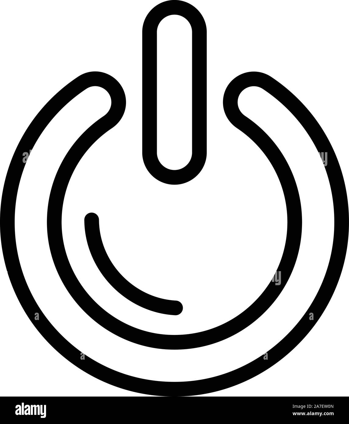 Power off button icon, outline style Stock Vector Image & Art Alamy