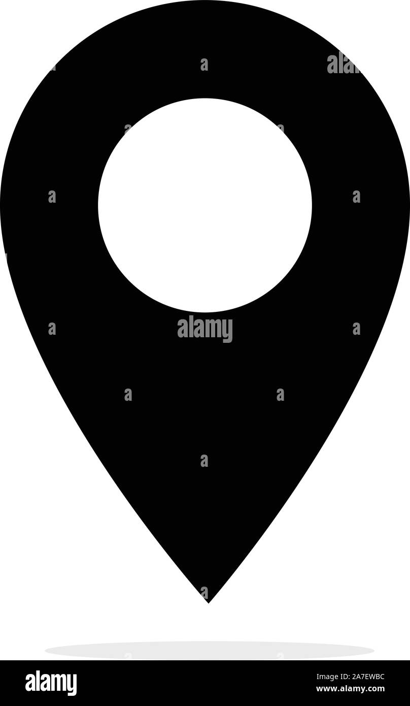 location pin icon on white background. location pin sign. flat style