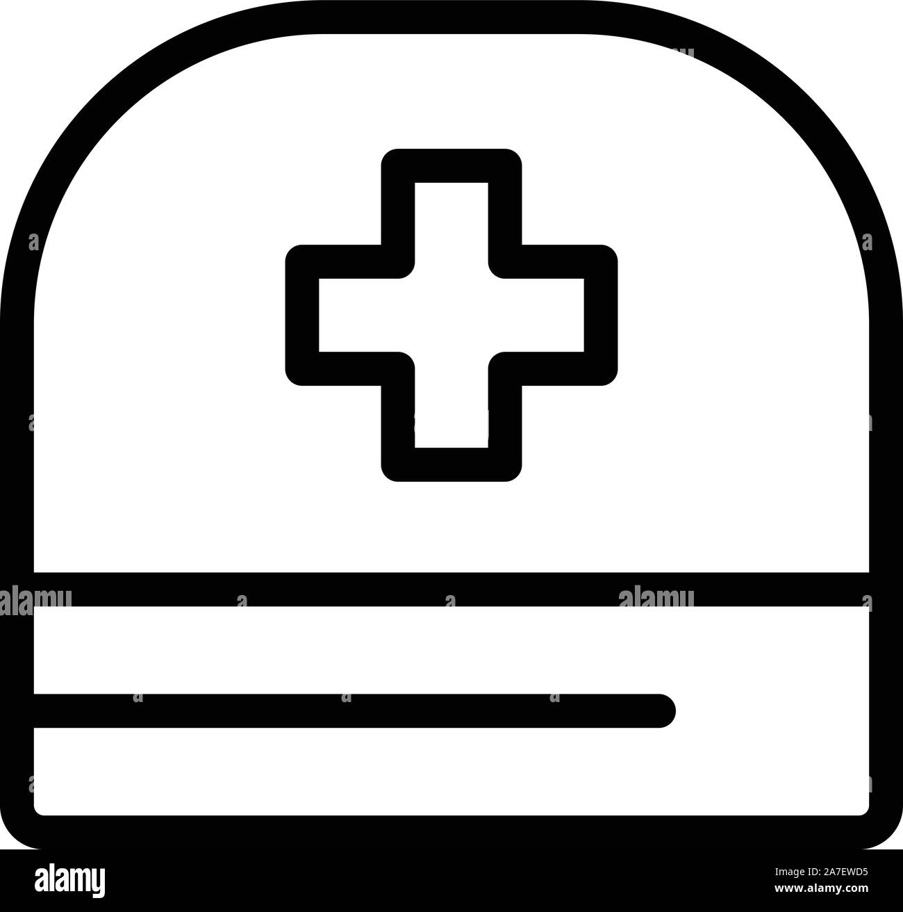 Doctor cross hat icon, outline style Stock Vector Image & Art - Alamy