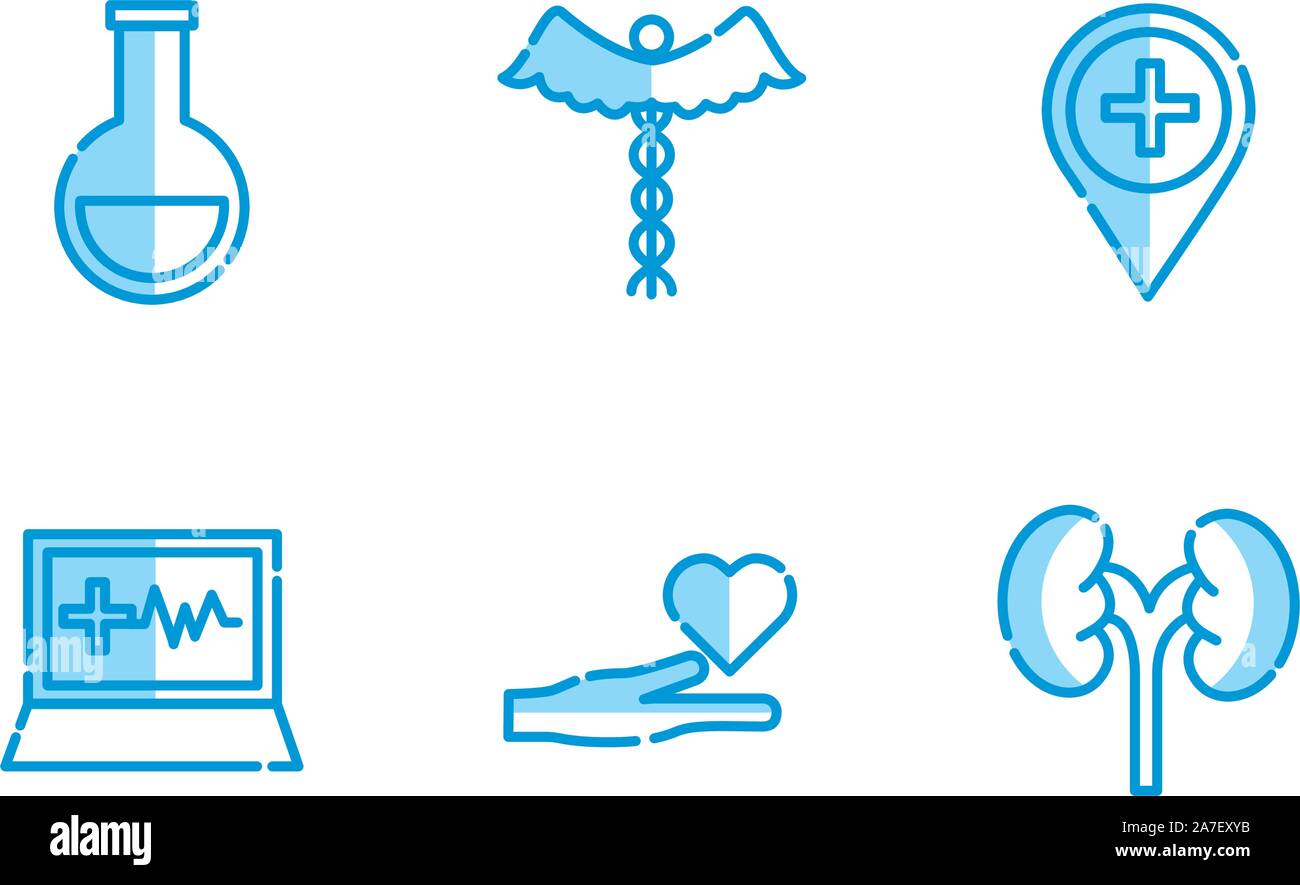 Isolated medical icon set vector design Stock Vector Image & Art - Alamy