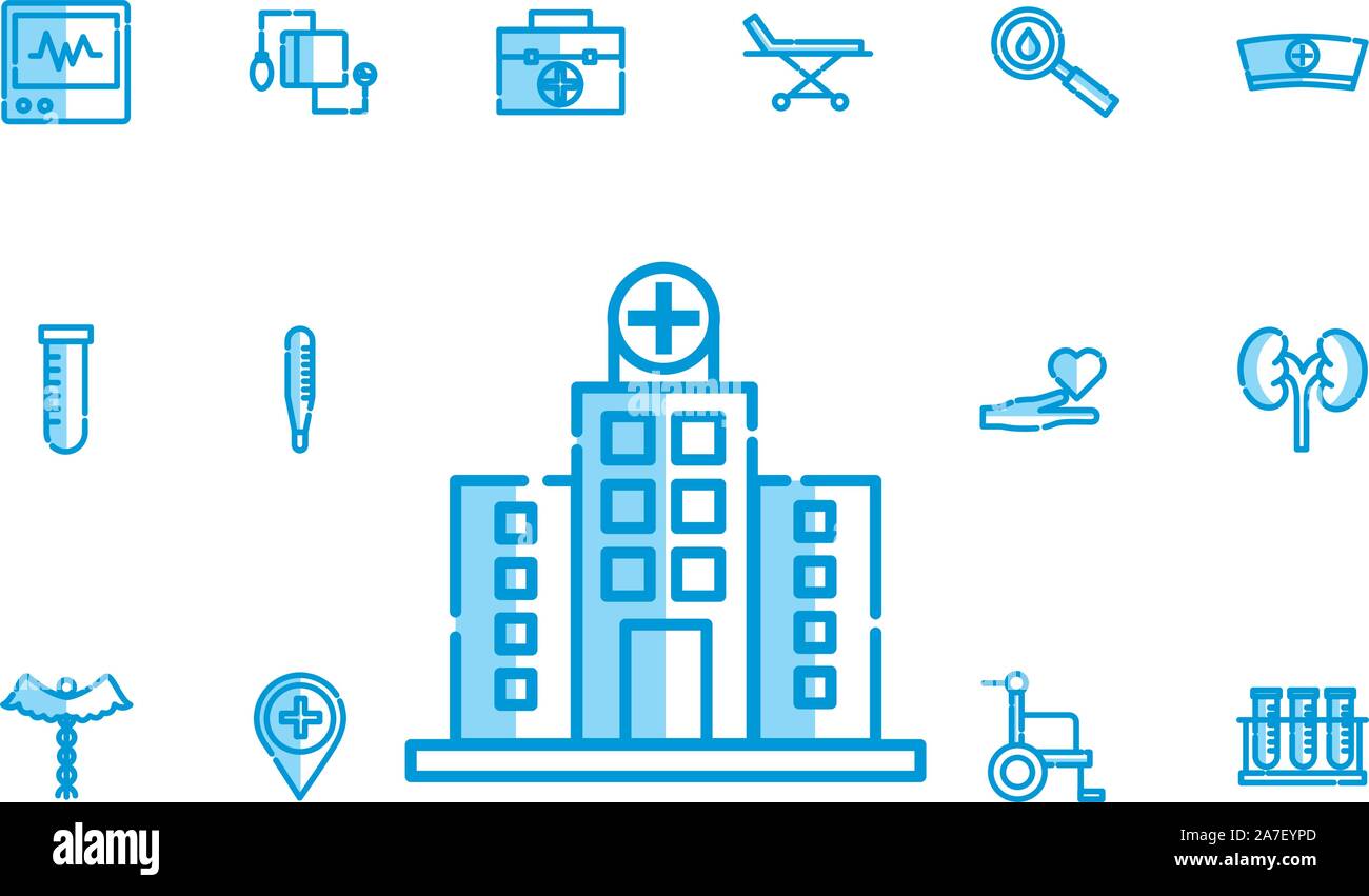 Isolated medical icon set vector design Stock Vector Image & Art - Alamy