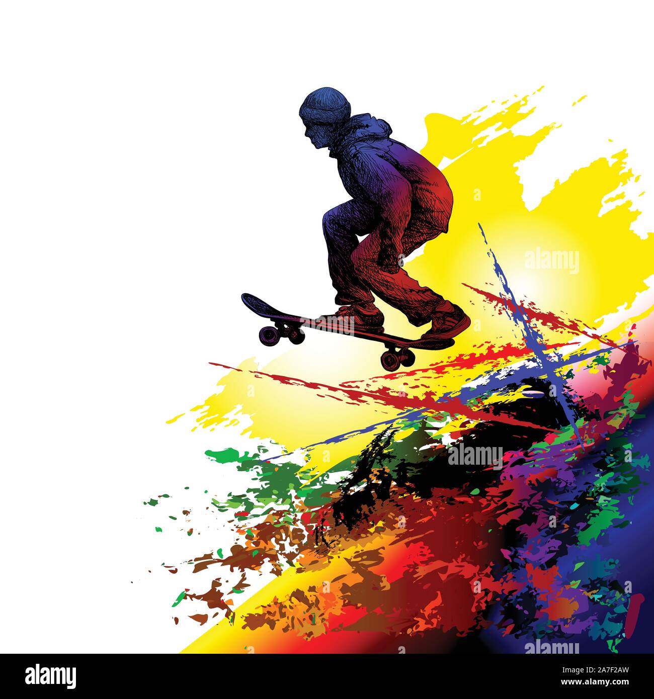 Skateboarding. Extreme sports. Skateboarder street sport Stock Vector Image  & Art - Alamy
