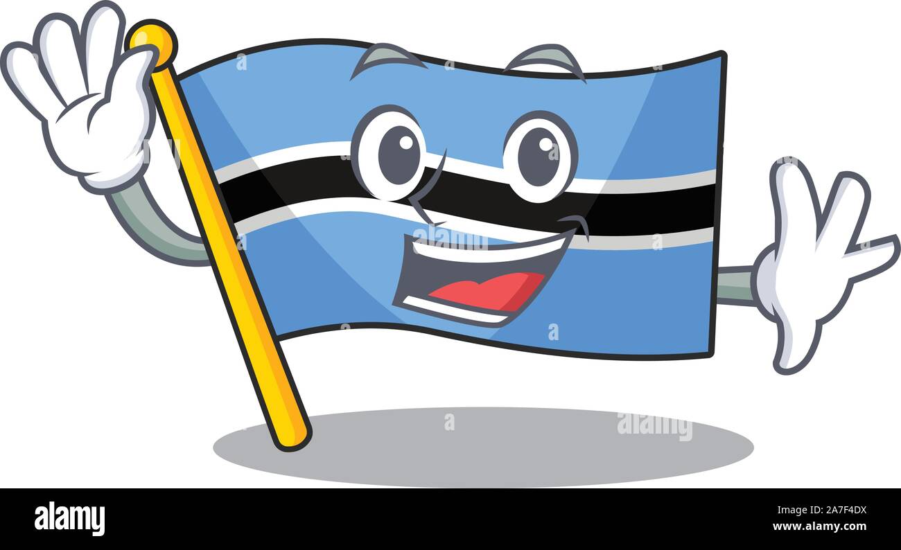 Big smile flag botswana waving hands cartoon character Stock Vector Image & Art - Alamy Big smile flag botswana waving hands cartoon character Stock Vector Image & Art - Alamy