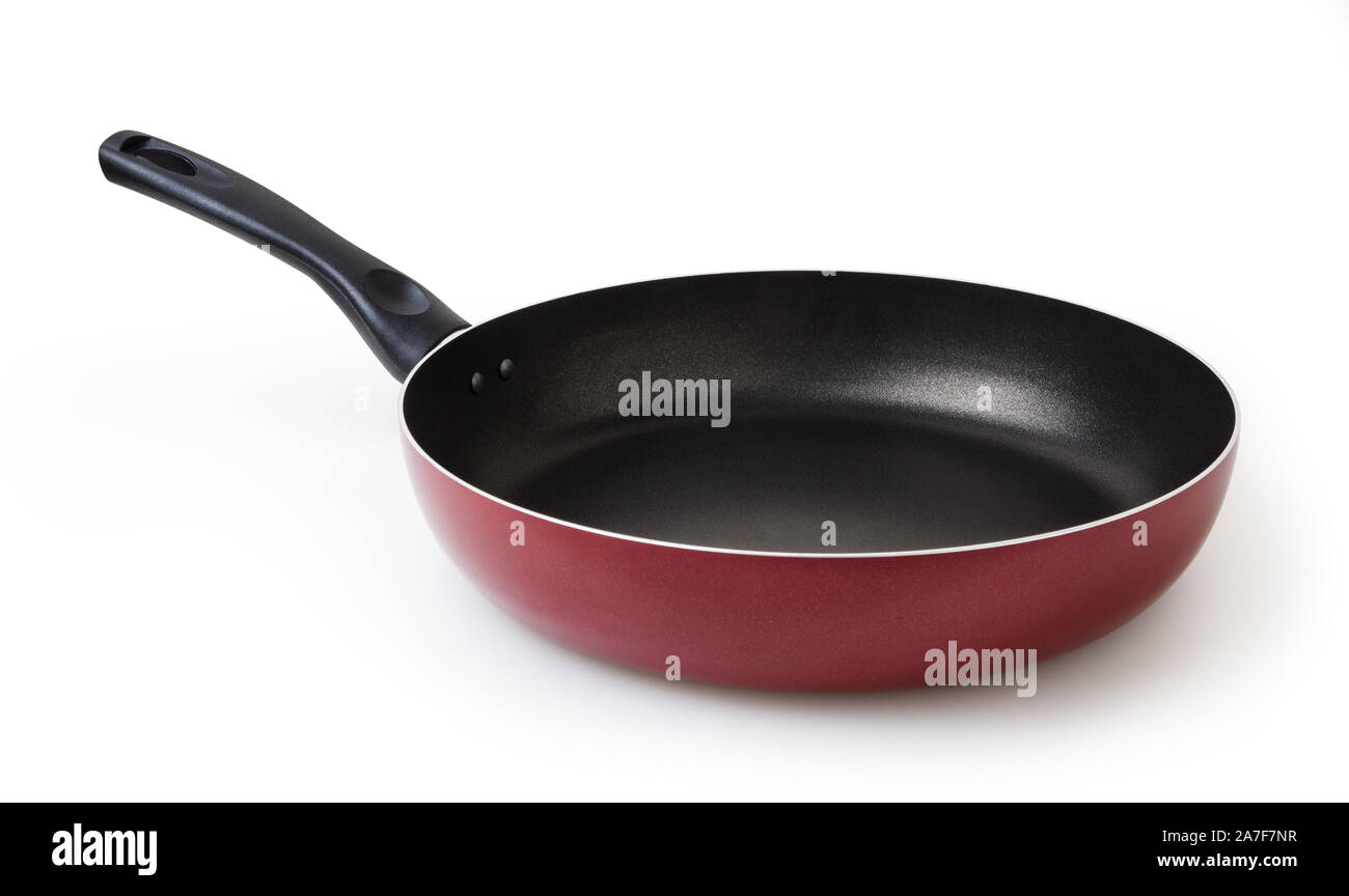 Frying pan isolated on white background with clipping path Stock Photo