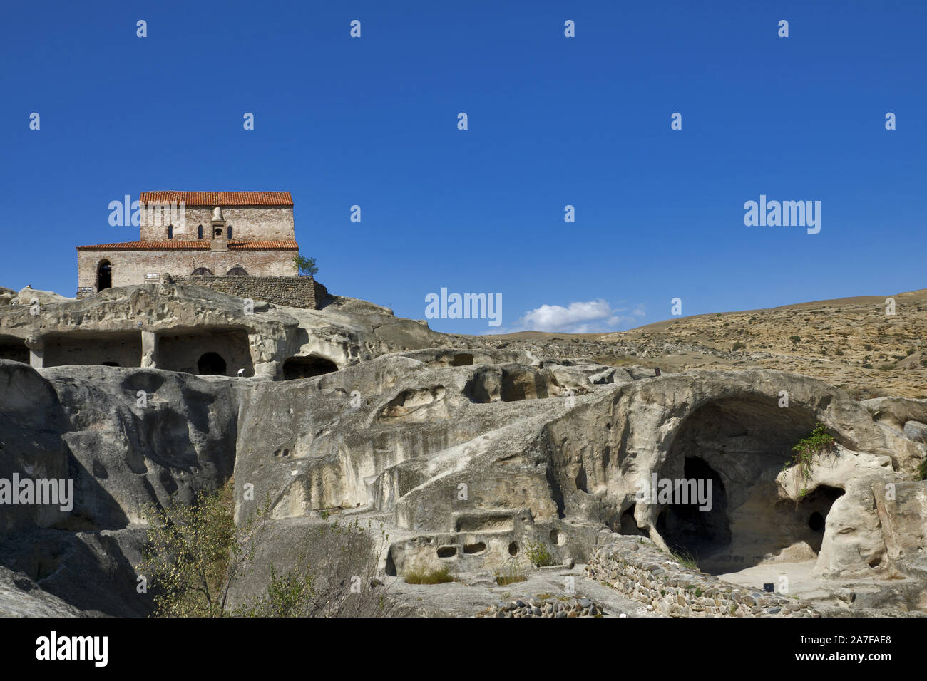 Georgia/Gori: Uplistsikhe - cave city Stock Photo