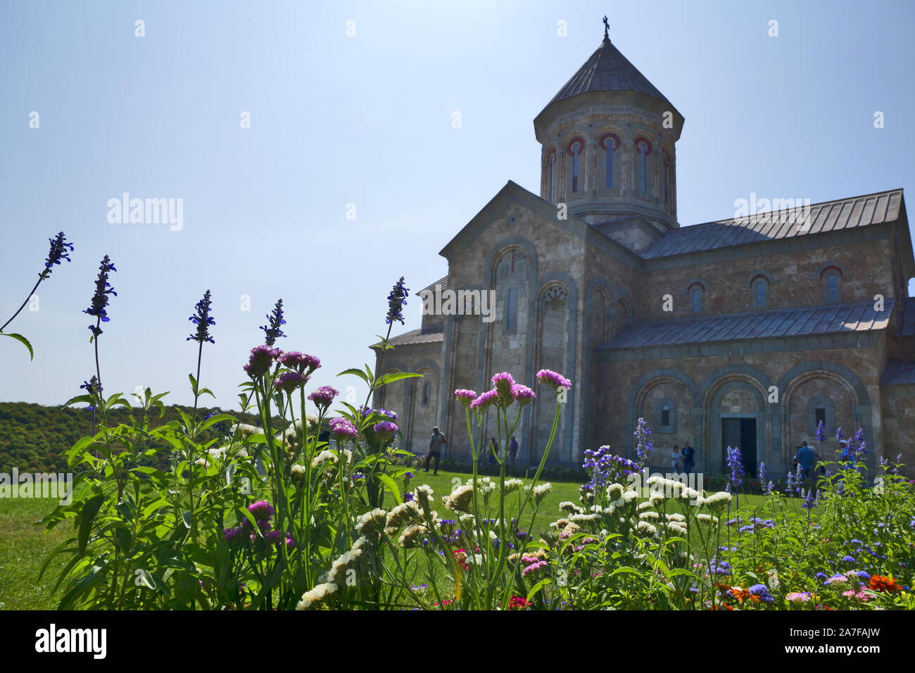 Georgia: Bodbe monastery and New Bodbe cathedral Stock Photo