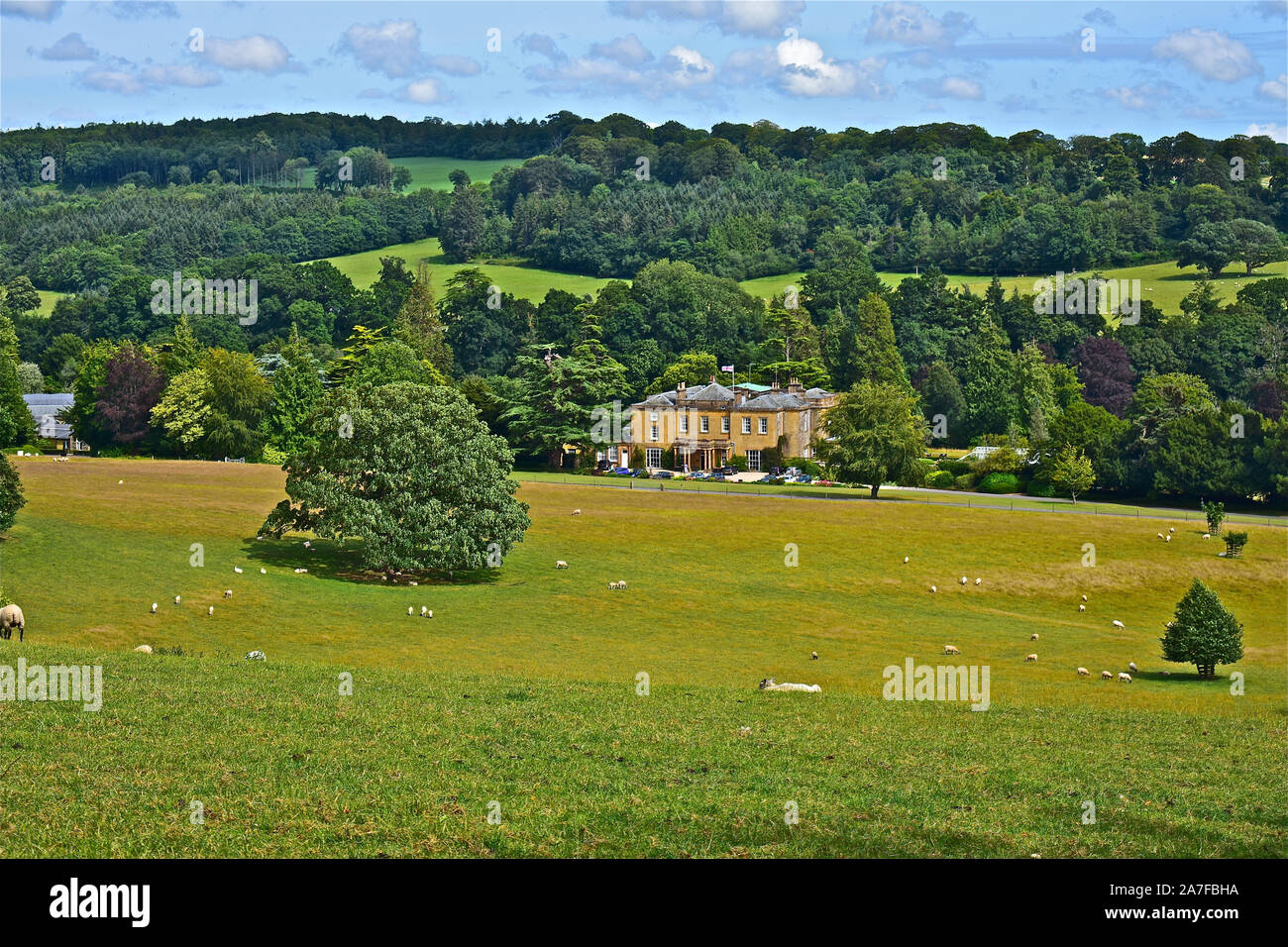 Cricket House is a small former country manor house,  now occupied as a hotel. Used as location for TV Series 'To the Manor Born'. Stock Photo