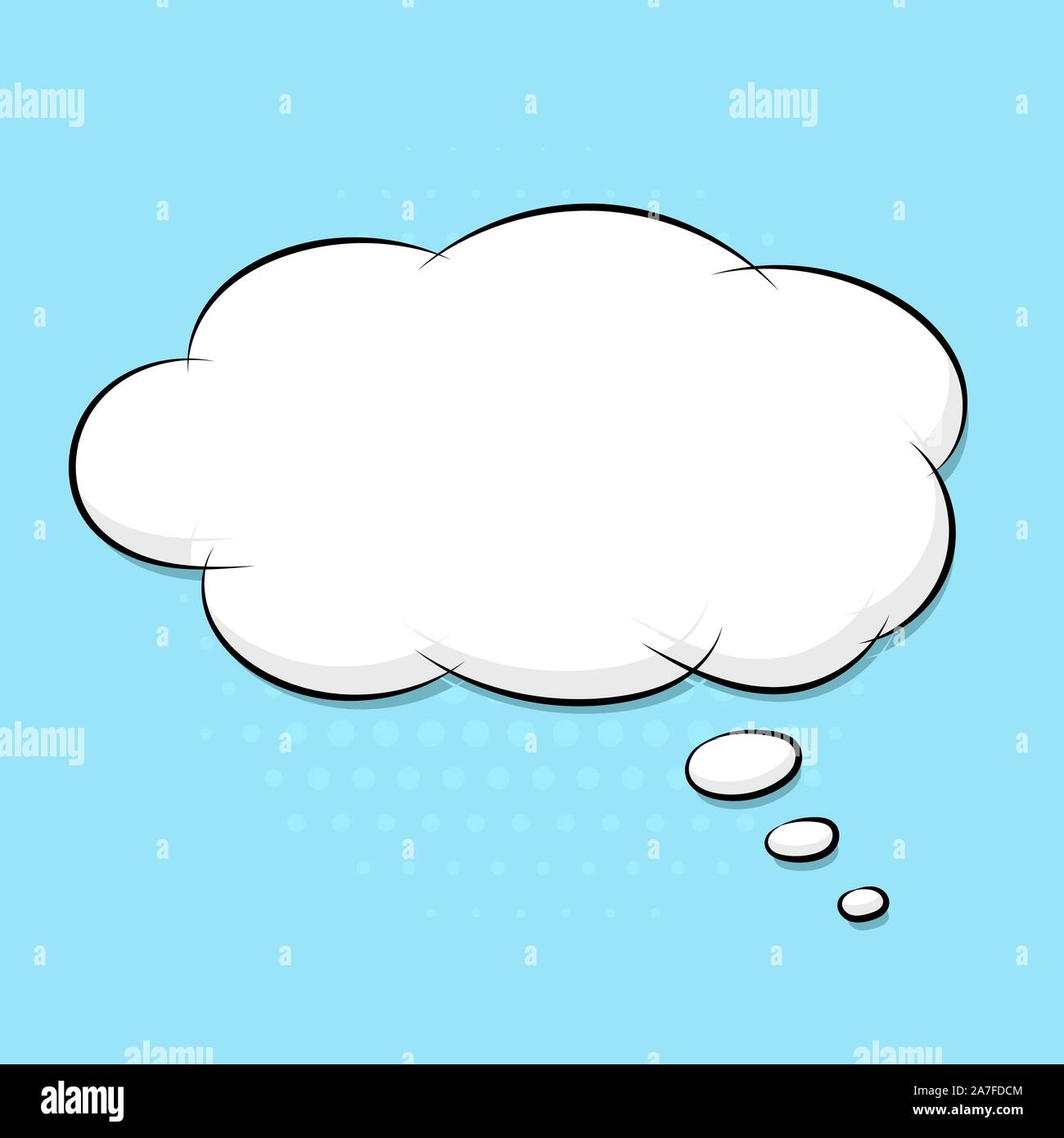 Speech bubble on blue background. Pop art comic style Stock Vector ...