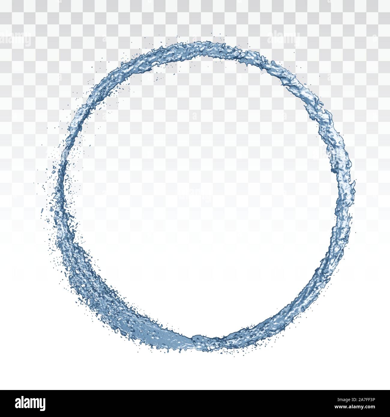 Water splash circle. Vector illustration EPS 10 Stock Vector