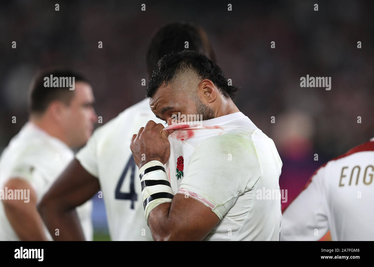 England's Billy Vunipola reacts after the 2019 Rugby World Cup final ...