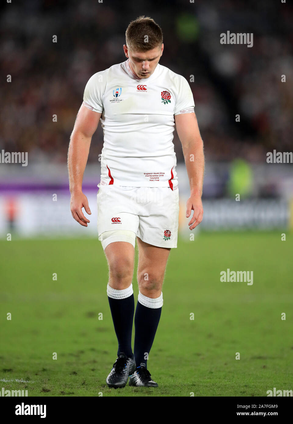 England S Owen Farrell Appears Dejected After The Final Whistle Of The