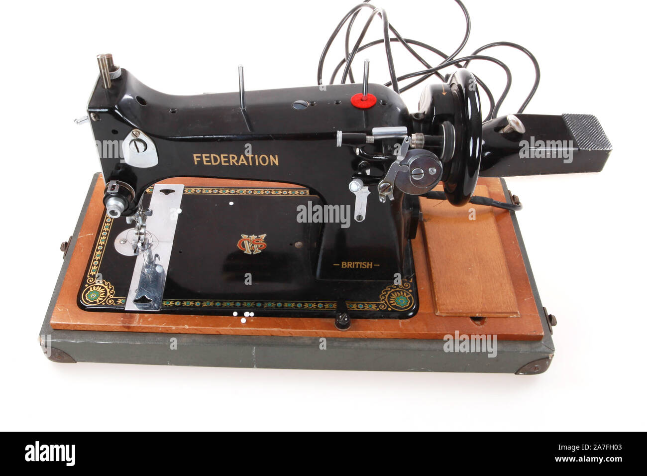 vintage sewing machine Stock Photo