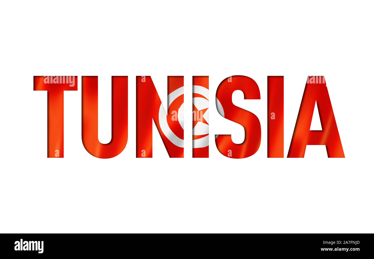 tunisian flag text font. tunisia symbol background Stock Photo Alamy