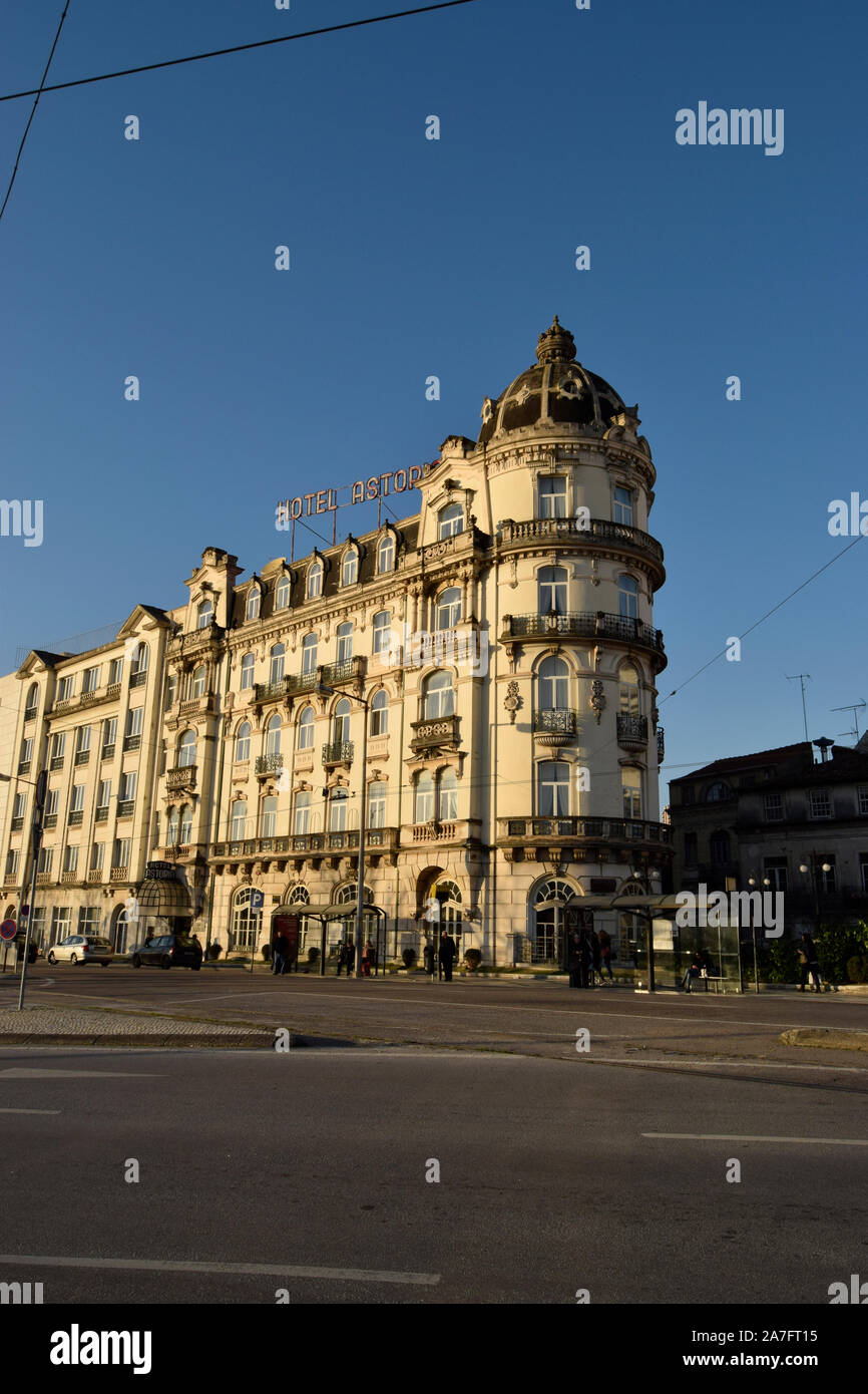 The Astoria Hotel in Coimbra Portugal Stock Photo