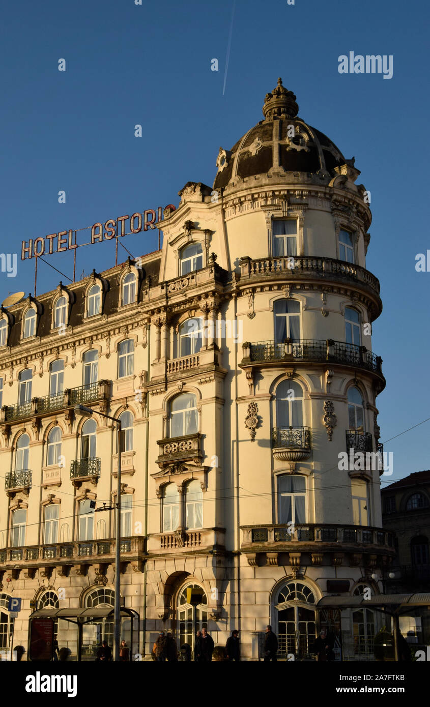 The Astoria Hotel in Coimbra Portugal Stock Photo