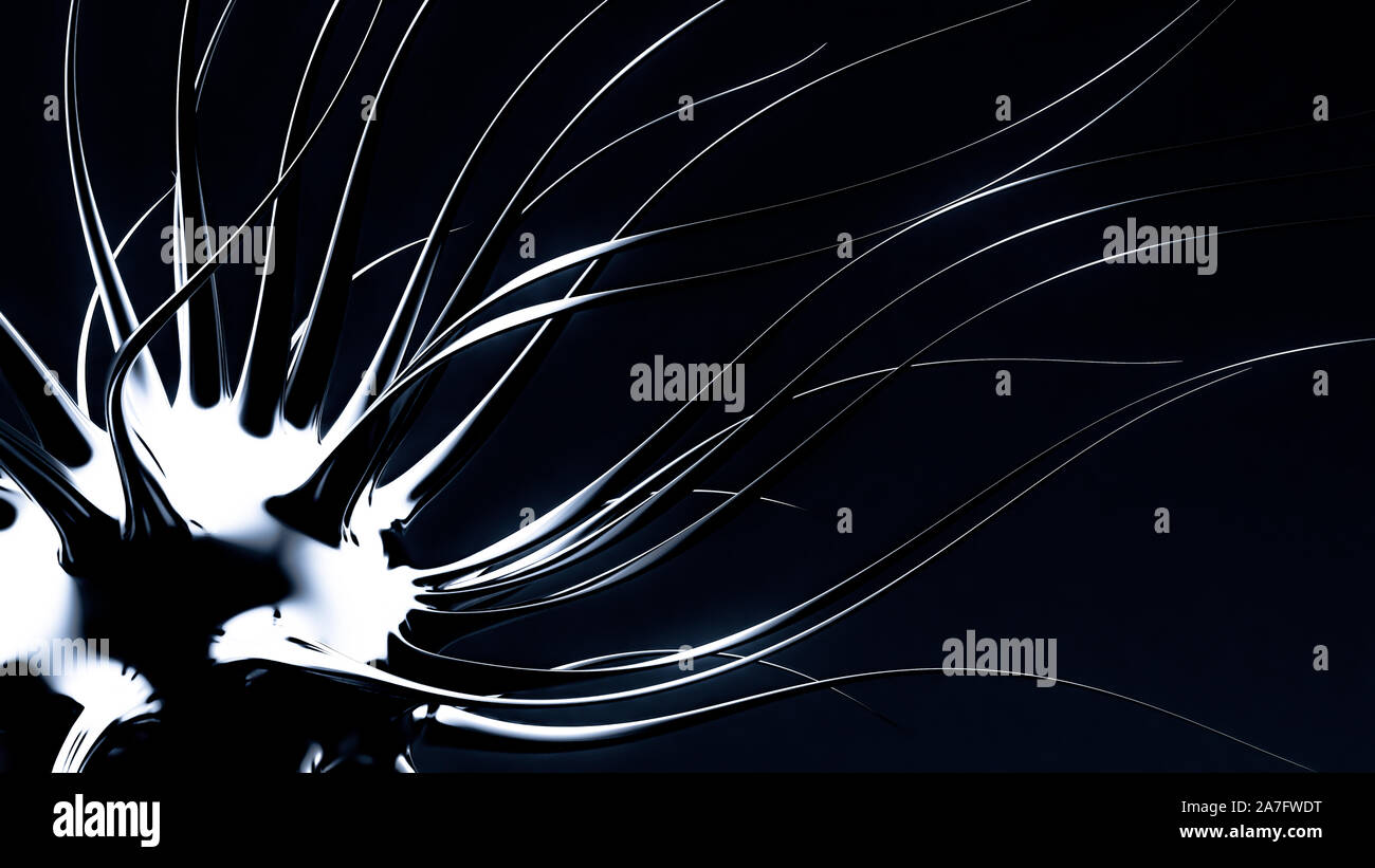 Abstract black background. 3d rendering 3d illustration Stock Photo - Alamy