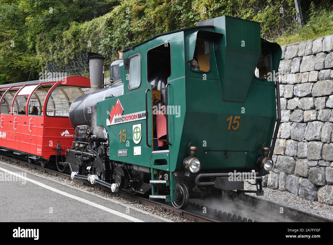 brienz rothorn bahn;steam locomotive;15;switzerland Stock Photo