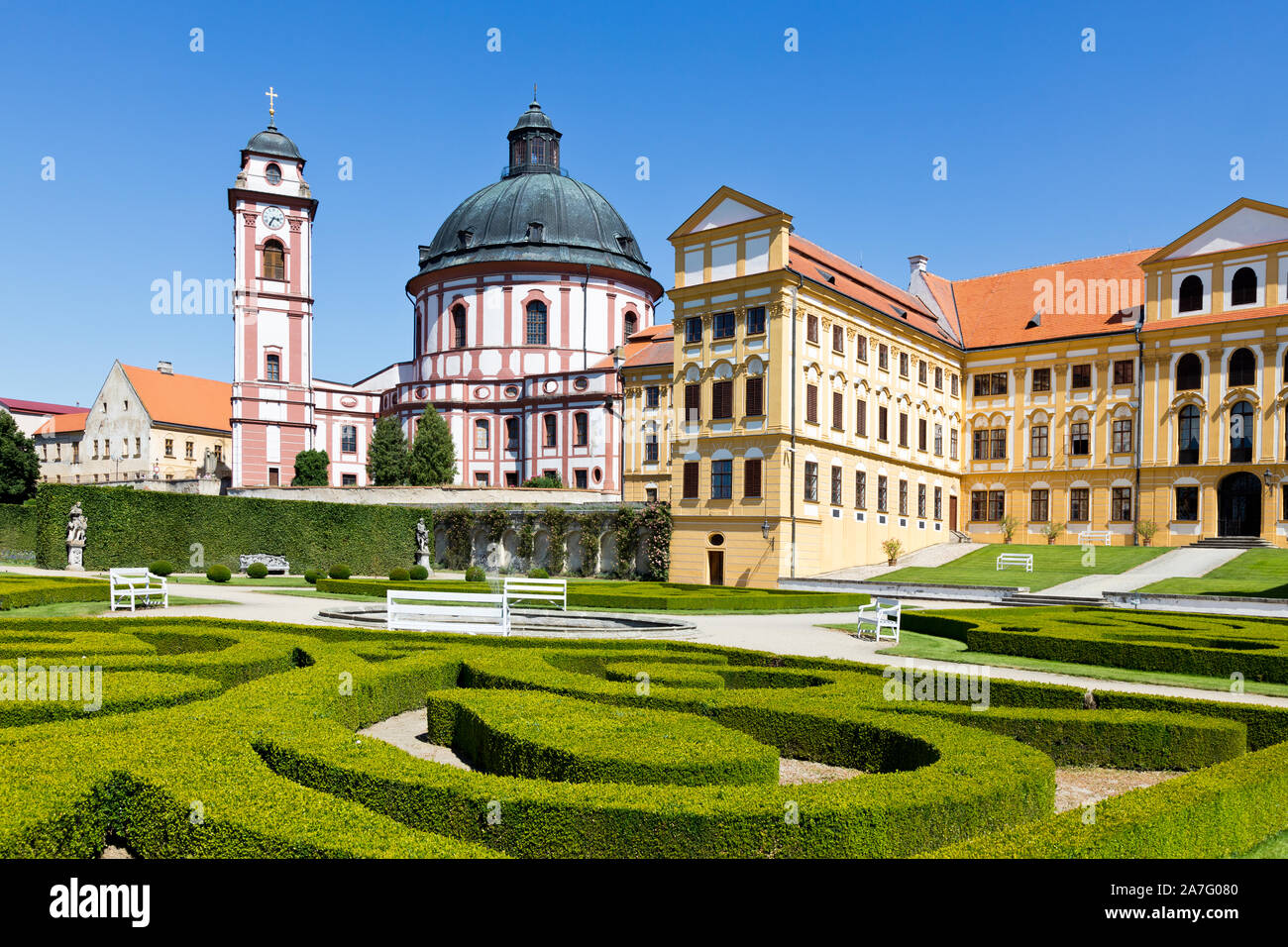 zámek Jaroměřice nad Rokytnou, Kraj Vysočina, Česka republika / castle Jaromerice nad Rokytnou, Vysocina district, Czech republic, Europe Stock Photo