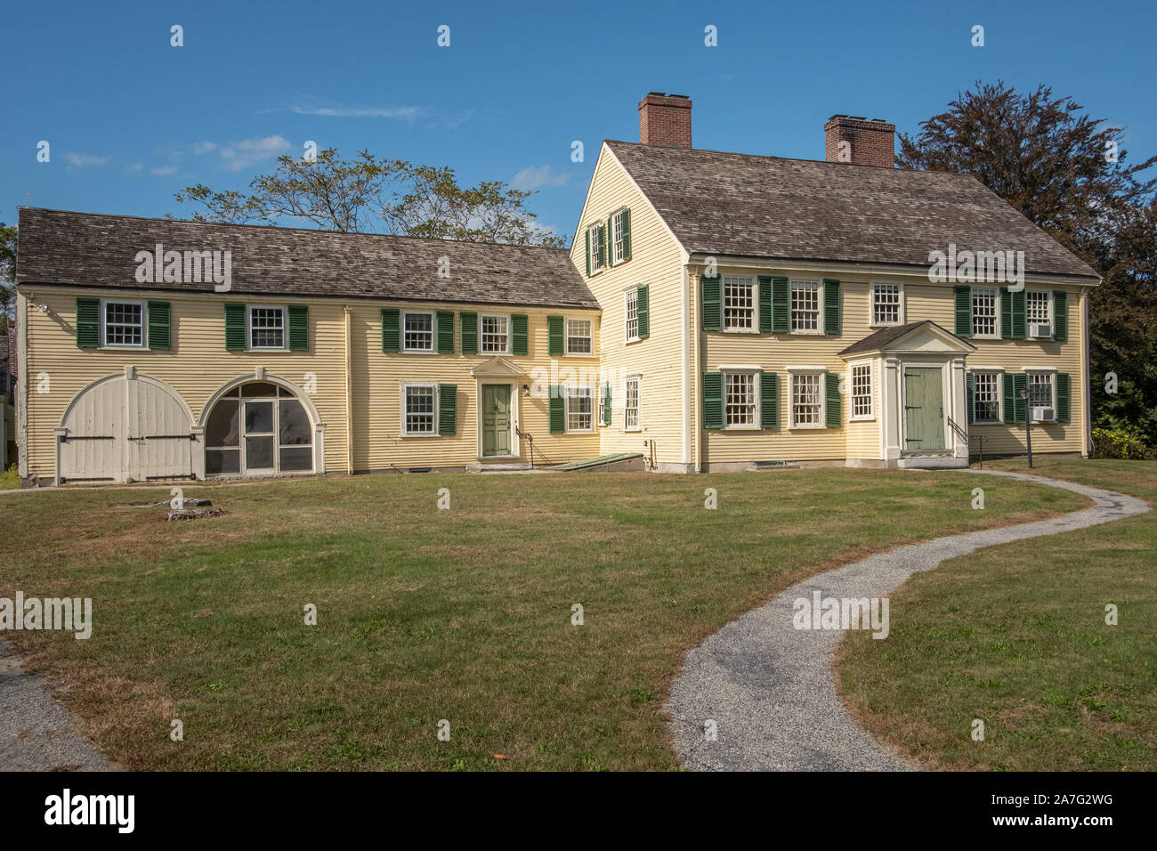 The Major John Buttrick House in Concord, MA Stock Photo