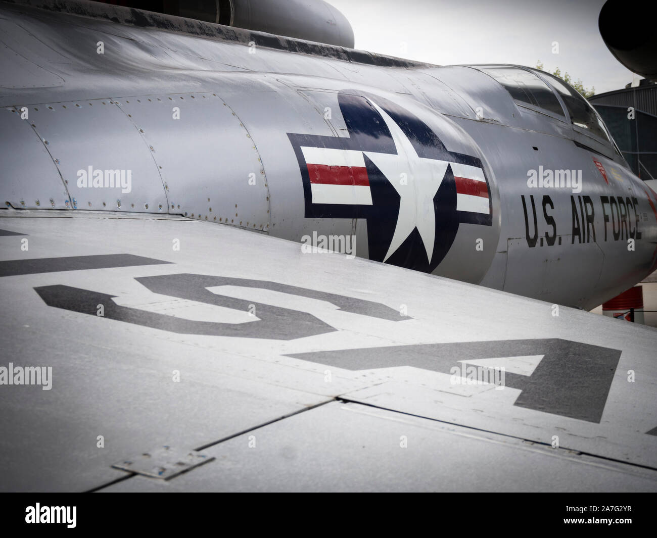 Abandoned historic Lockheed F-104 'Starfighter' fighter jet Stock Photo
