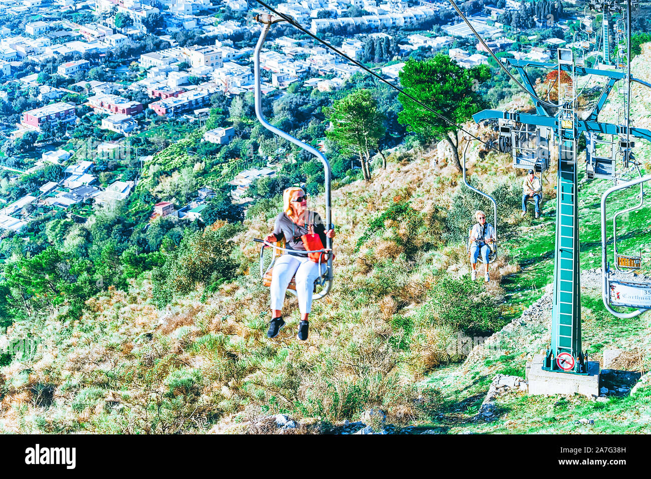 Capri Island Cable Car High Resolution Stock Photography And Images Alamy
