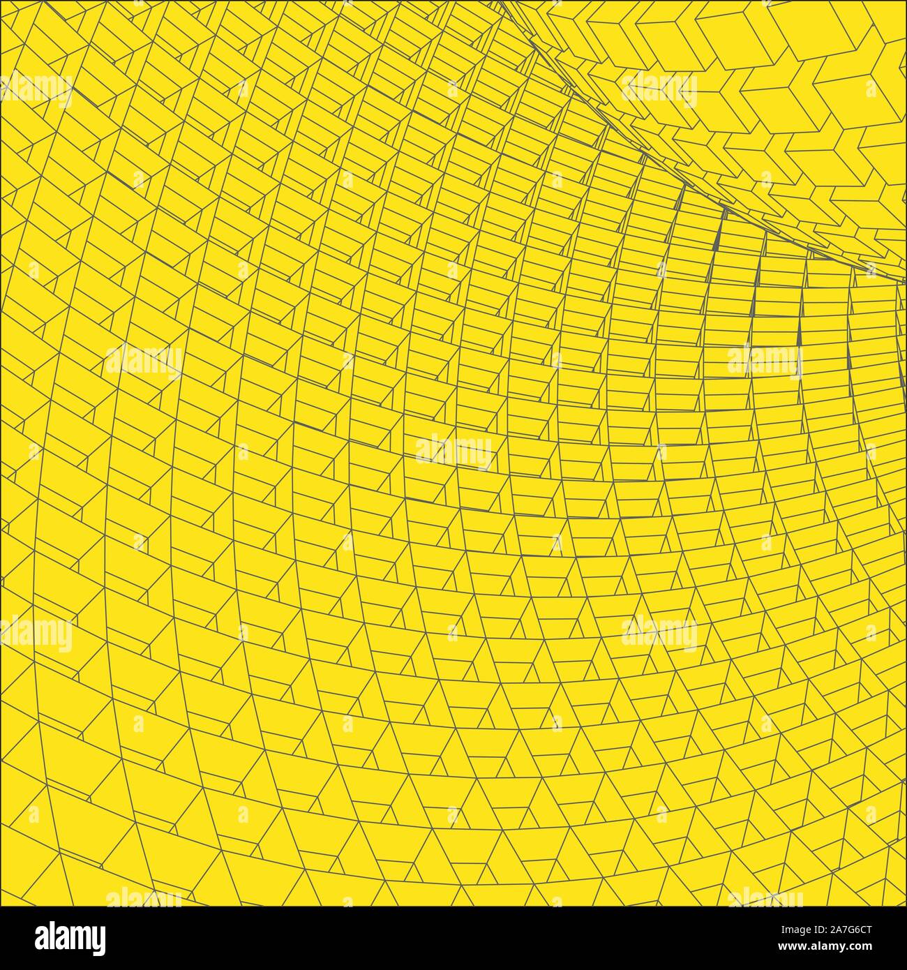 Abstract vector landscape background. Cyberspace grid. 3d technology ...