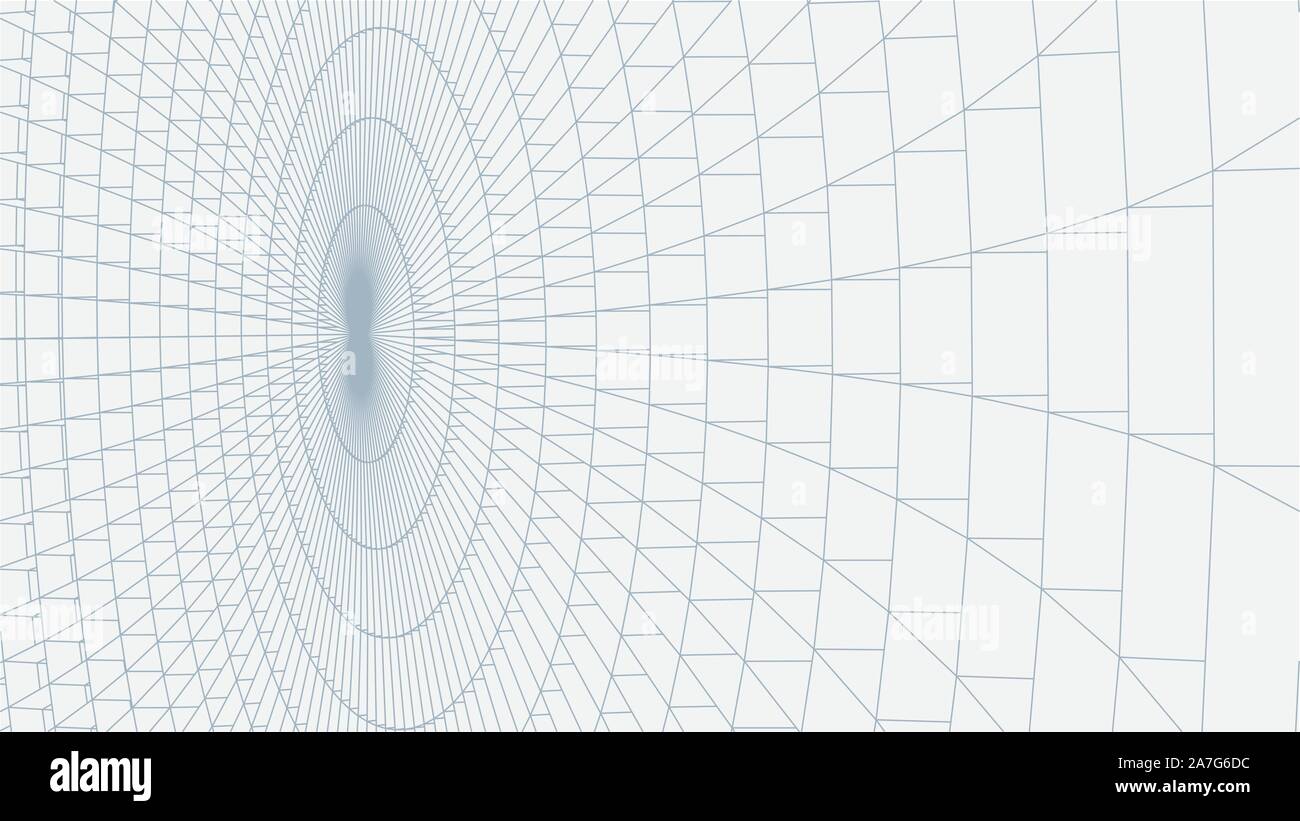 Abstract vector landscape background. Cyberspace grid. 3d technology ...