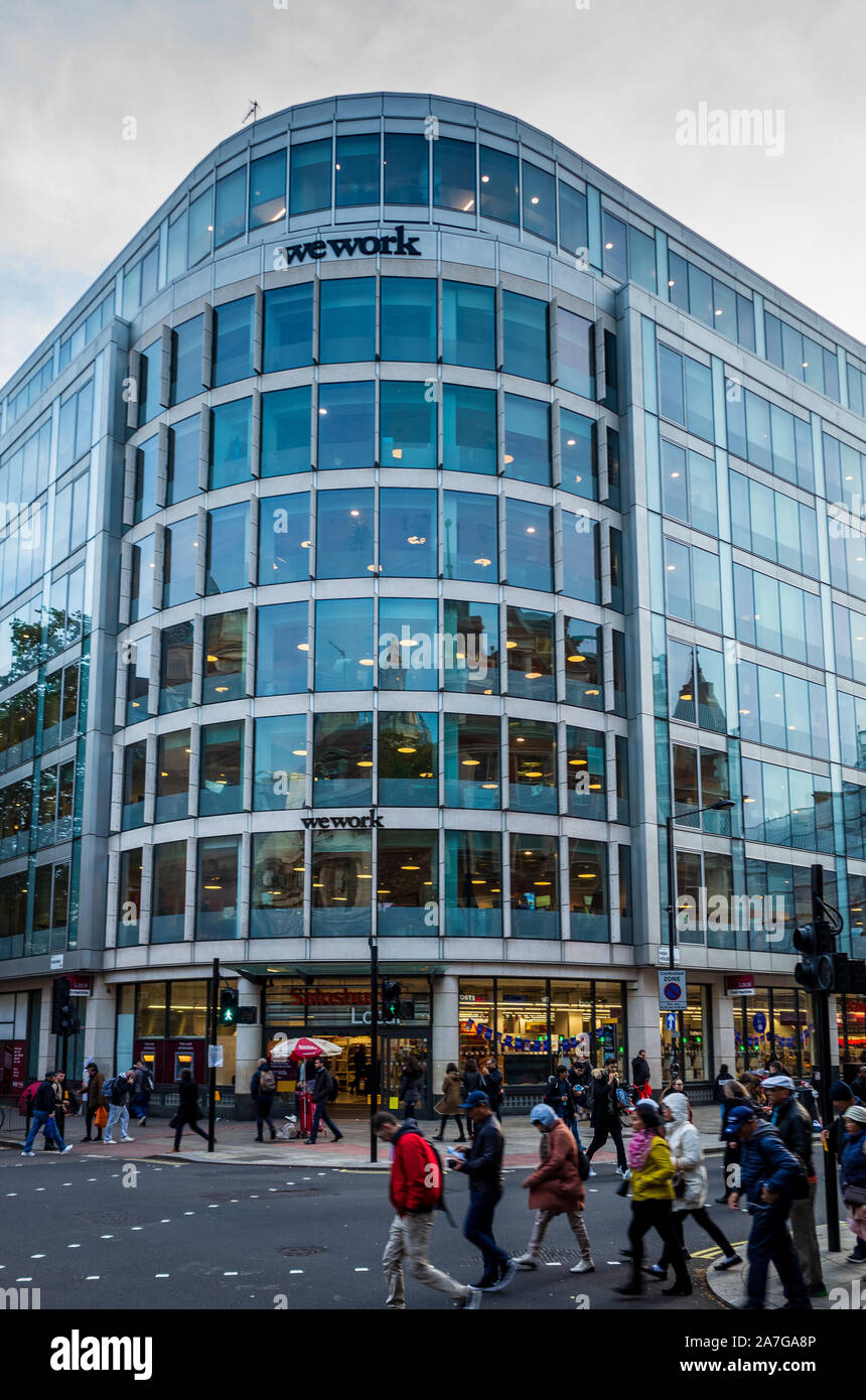 WeWork Offices London WeWork shared workspace and office building in
