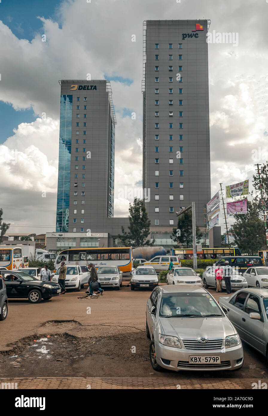 NAIROBI, KENYA MAY 2014. Way of life in the city of Nairobi. You see