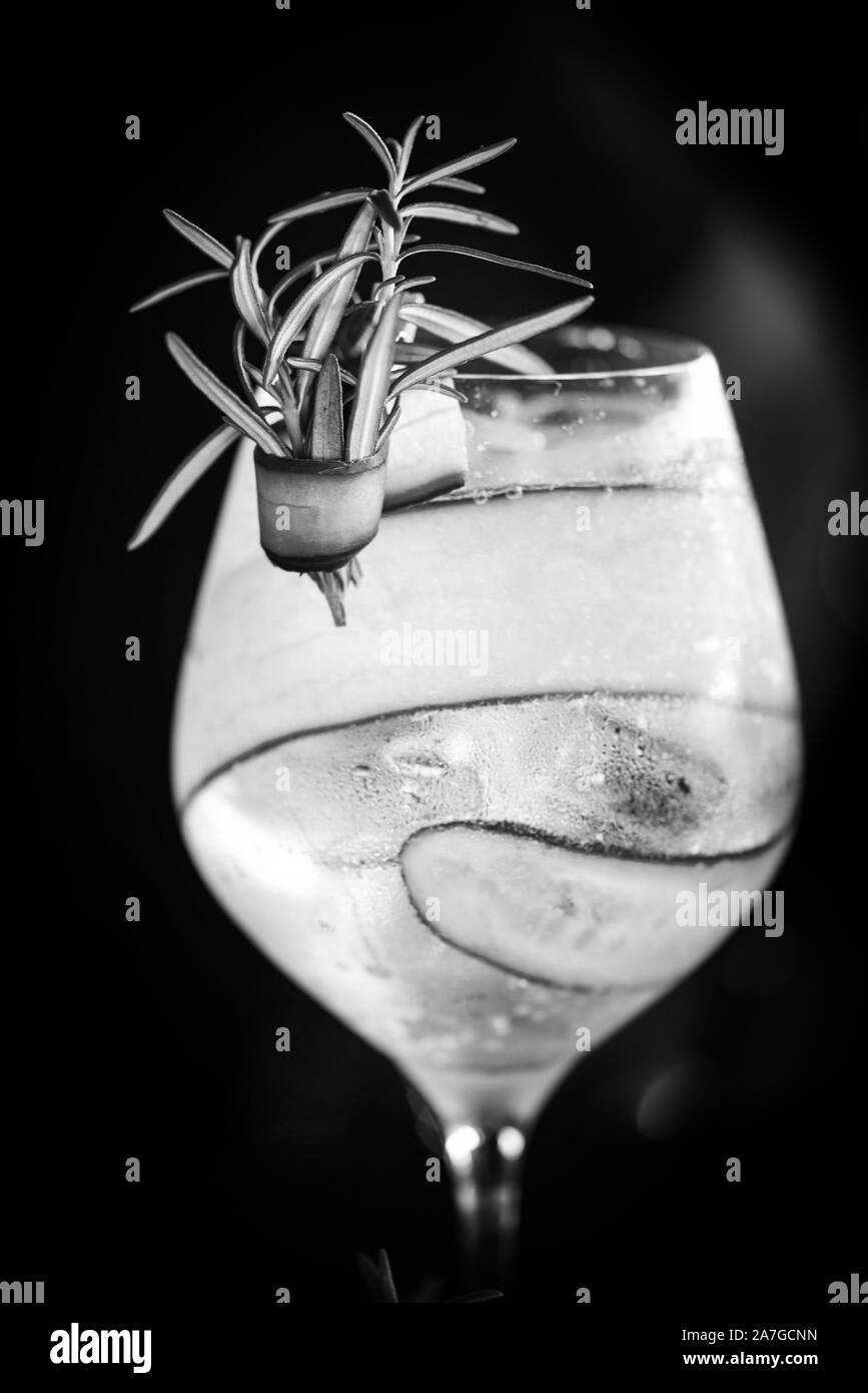 fresh gin tonic beverage with fruits & spices Stock Photo Alamy
