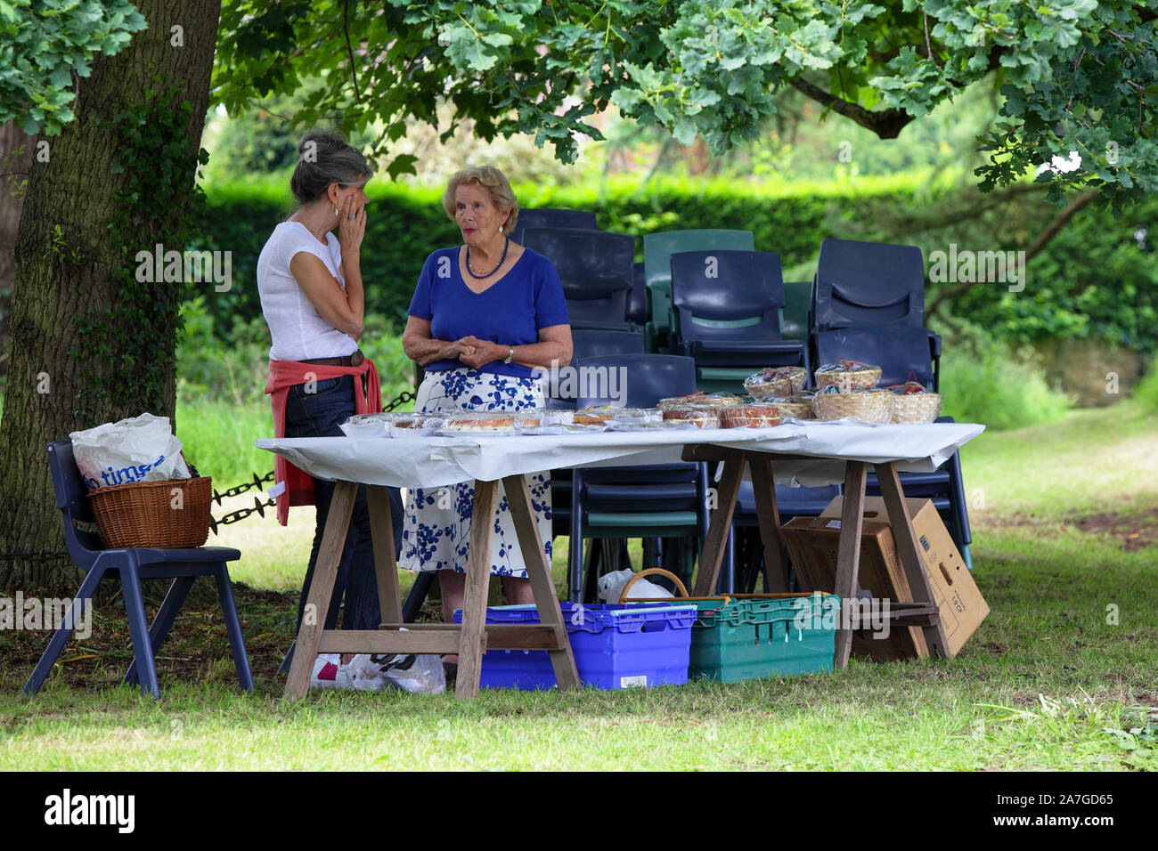 An image in a set of fourteen, each related to the annual Acton Burnell Village Fete. All profits going to St Mary's Church in Acton Burnell. Stock Photo