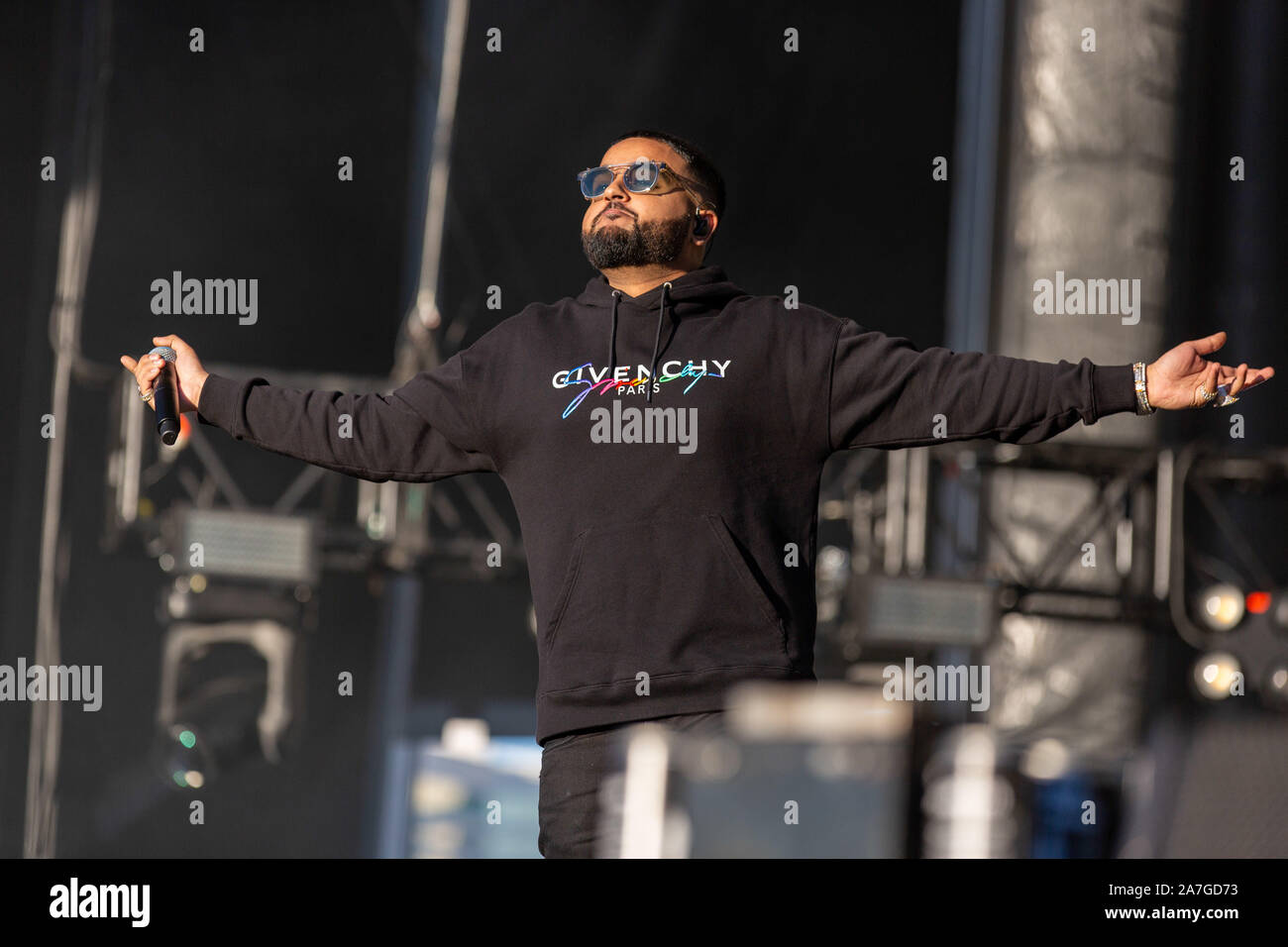 November 1, 2019, Las Vegas, Nevada, U.S: Singer NAV (NAVRAJ SINGH GORAYA) during the Day N Vegas Music Festival at the Las Vegas Festival Grounds in Las Vegas, Nevada (Credit Image: © Daniel DeSlover/ZUMA Wire) Stock Photo