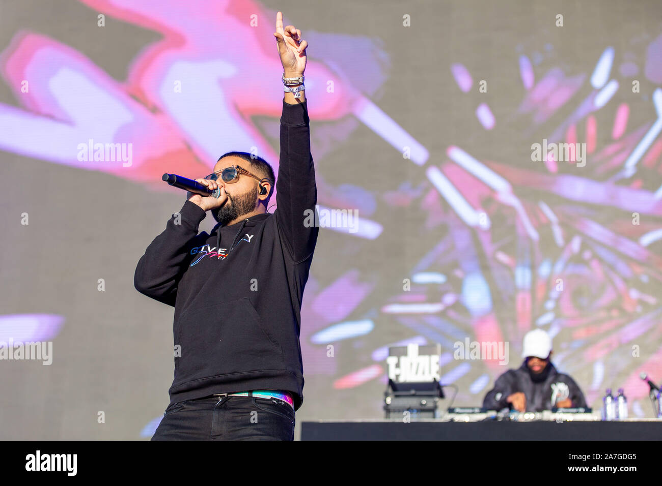 November 1, 2019, Las Vegas, Nevada, U.S: Singer NAV (NAVRAJ SINGH GORAYA) during the Day N Vegas Music Festival at the Las Vegas Festival Grounds in Las Vegas, Nevada (Credit Image: © Daniel DeSlover/ZUMA Wire) Stock Photo