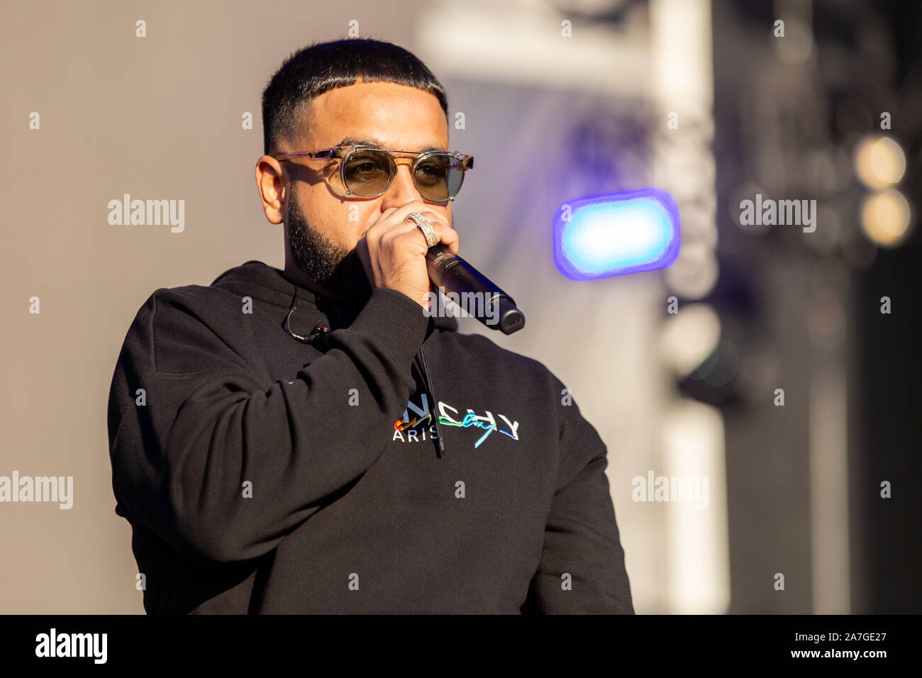 November 1, 2019, Las Vegas, Nevada, U.S: Singer NAV (NAVRAJ SINGH GORAYA) during the Day N Vegas Music Festival at the Las Vegas Festival Grounds in Las Vegas, Nevada (Credit Image: © Daniel DeSlover/ZUMA Wire) Stock Photo