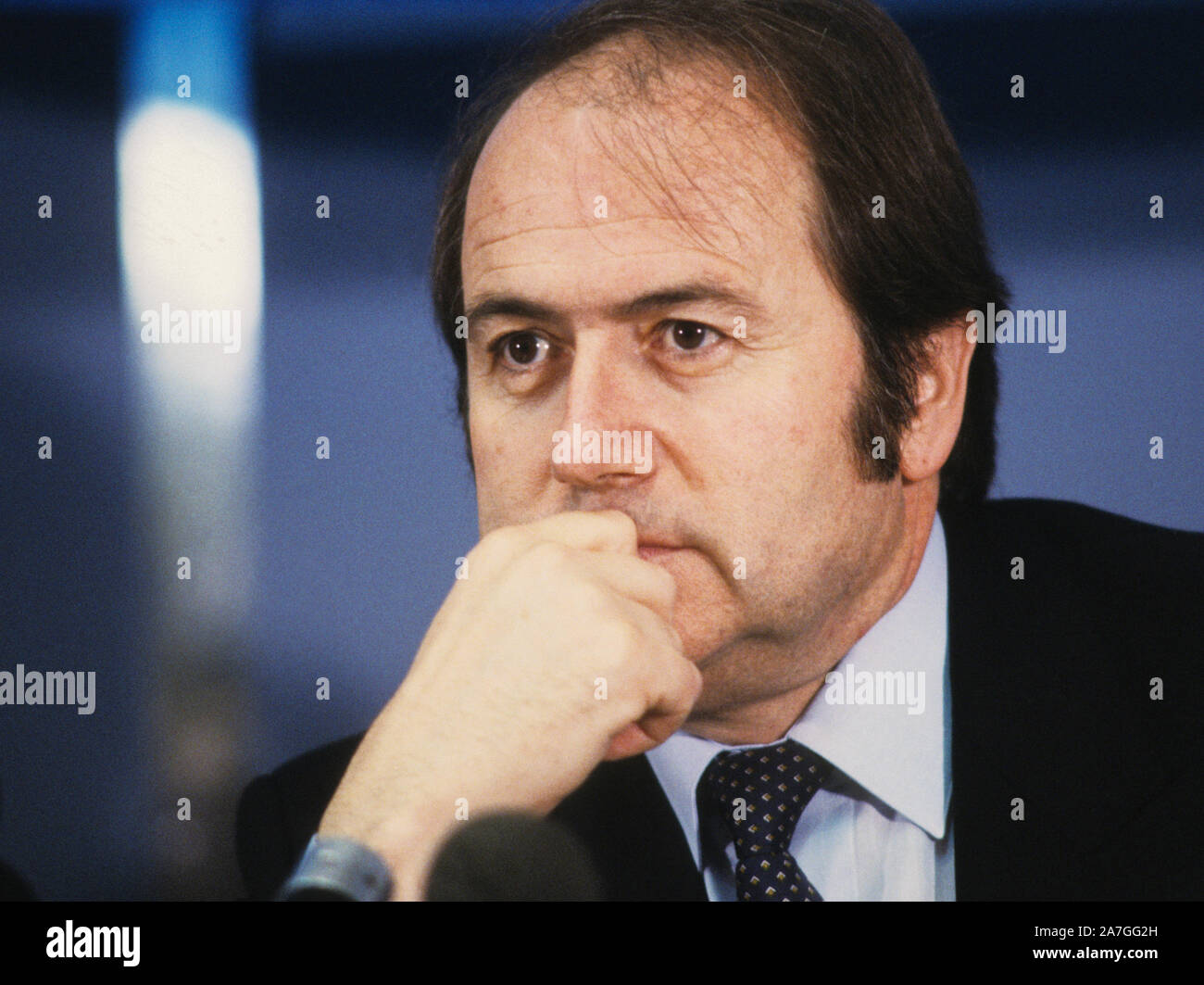 Joseph Blatter president of FIFA world Football association Stock Photo