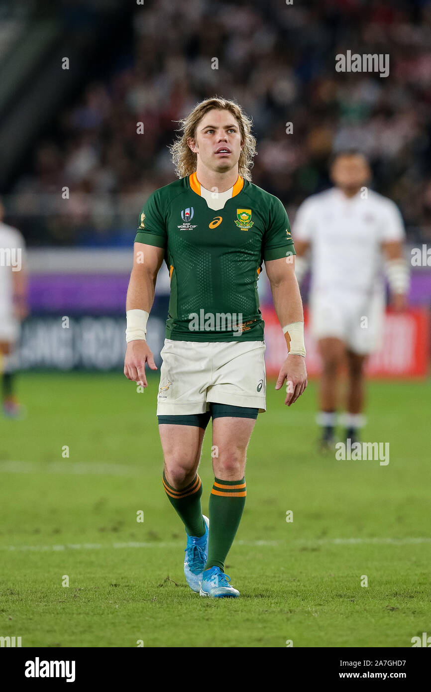 Kanagawa Japan 02 Nov 2019 Faf De Klerk Of South Africa During The 2019 Rugby World Cup Final Match Between England And South Africa At International Stadium Yokohama In Kanagawa Japan On
