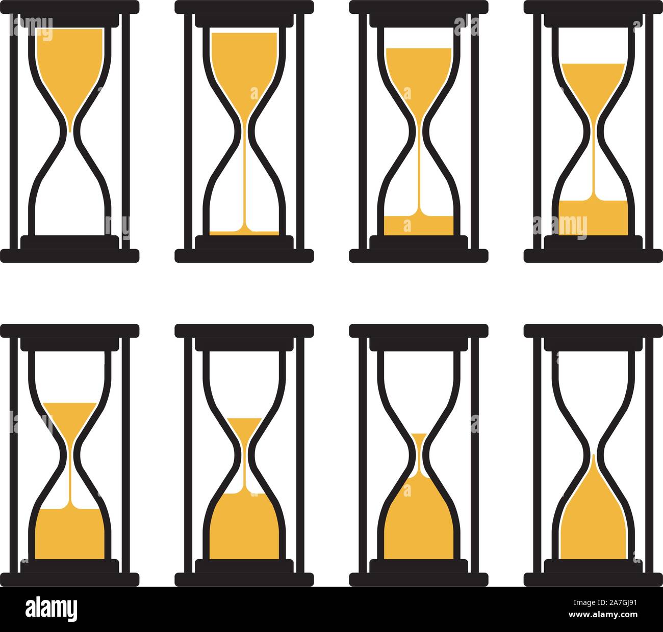 Sand watch vector vectors hi-res stock photography and images - Alamy