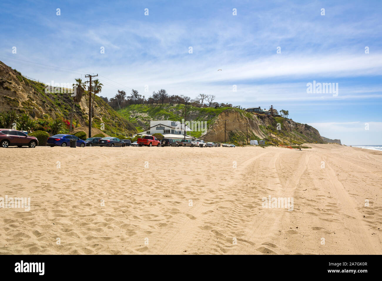 Zuma Beach, one of the most popular beaches in Los Angeles County in