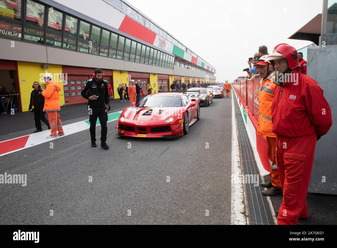 Mugello Italy October 27 2019 A Ferrari 488 Challenge